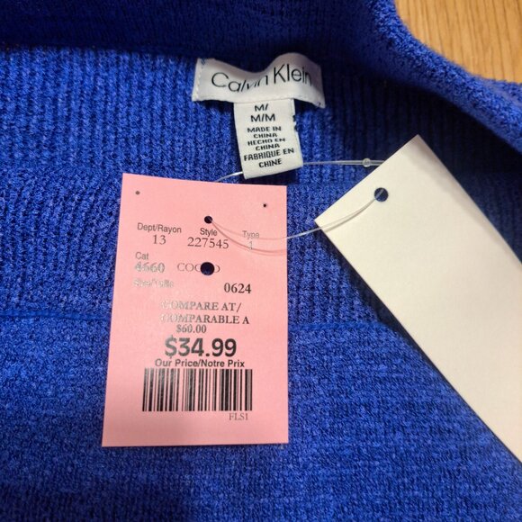 Womens Calvin Klein Knit Pencil Skirt - Picture 4 of 4